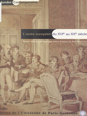 cover image of L'ordre européen du XVIe siècle au XXe siècle